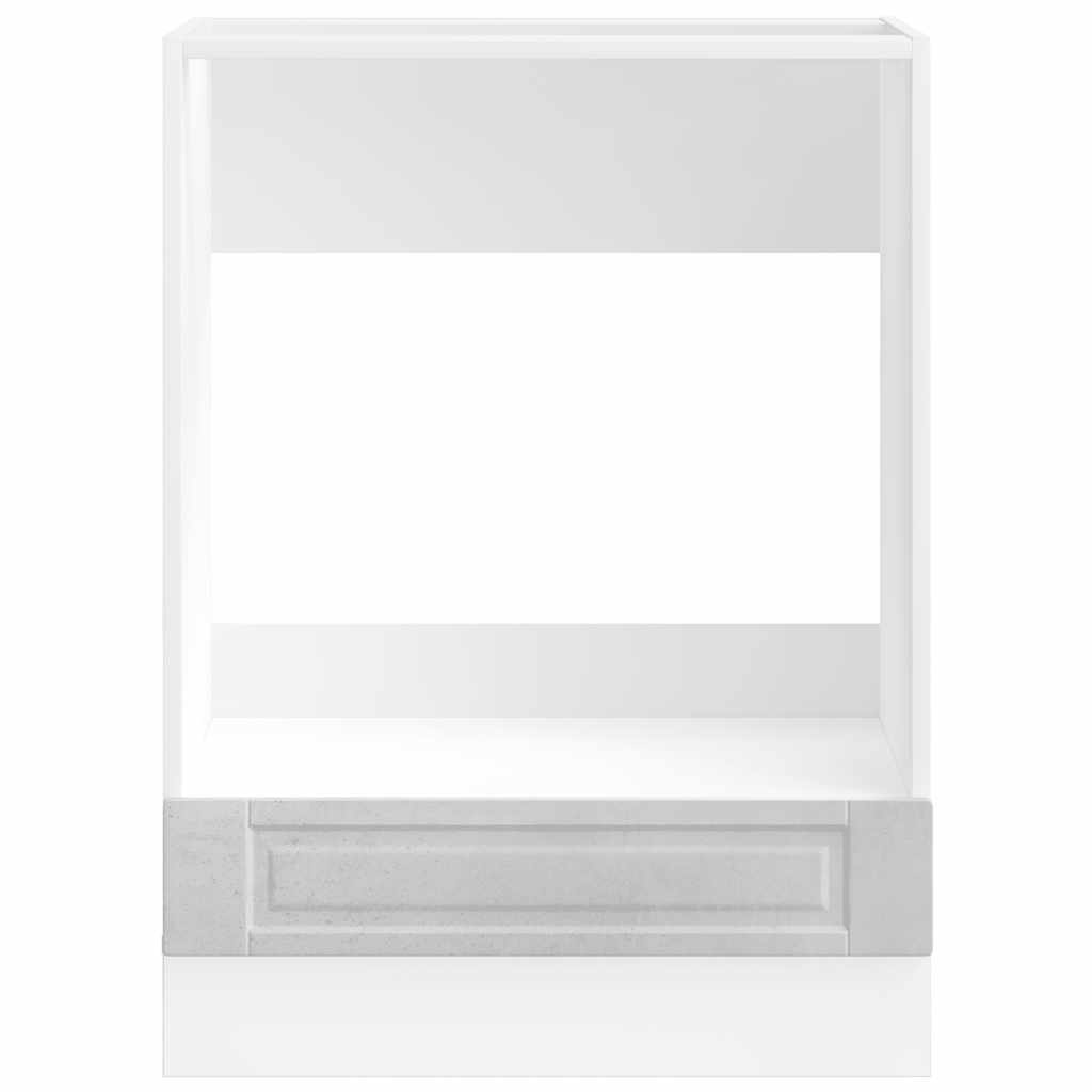 Oven Cabinet Porto Concrete Grey Engineered Wood