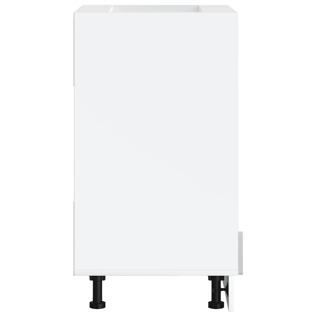 Oven Cabinet Porto Concrete Grey Engineered Wood