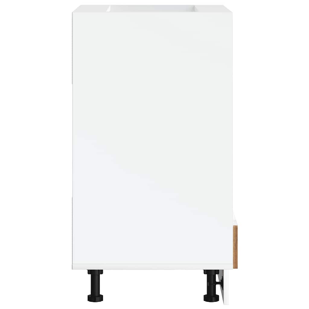 Oven Cabinet Porto Old Wood Engineered Wood