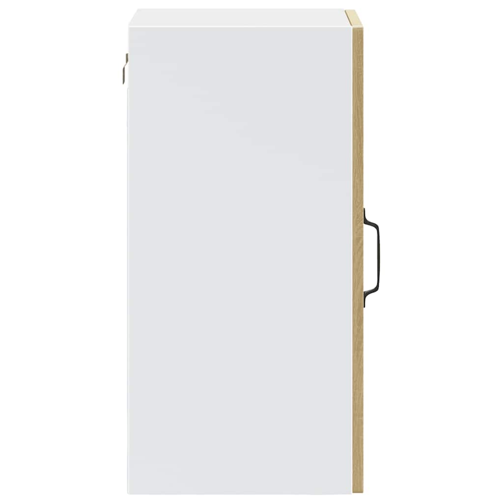 Kitchen Wall Cabinet with Glass Door Porto Sonoma Oak