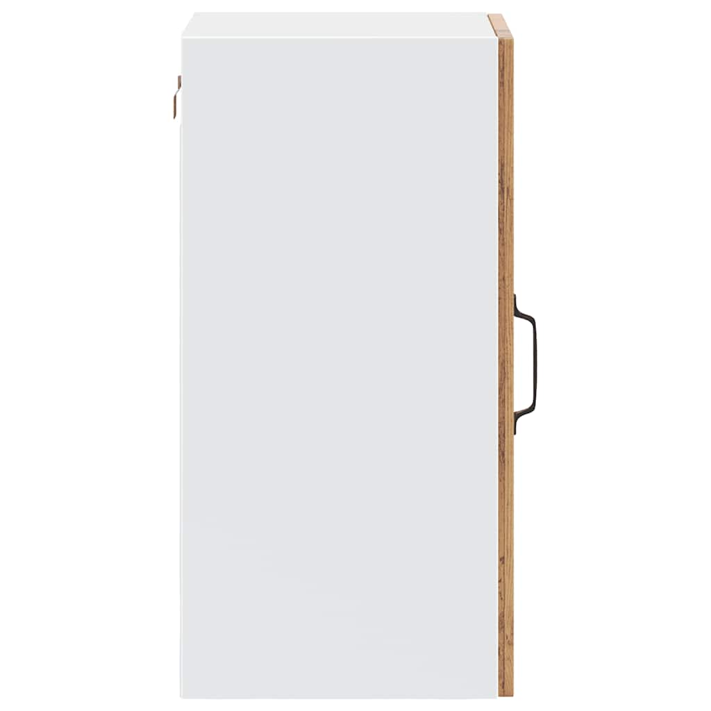 Kitchen Wall Cabinet with Glass Door Porto Old Wood