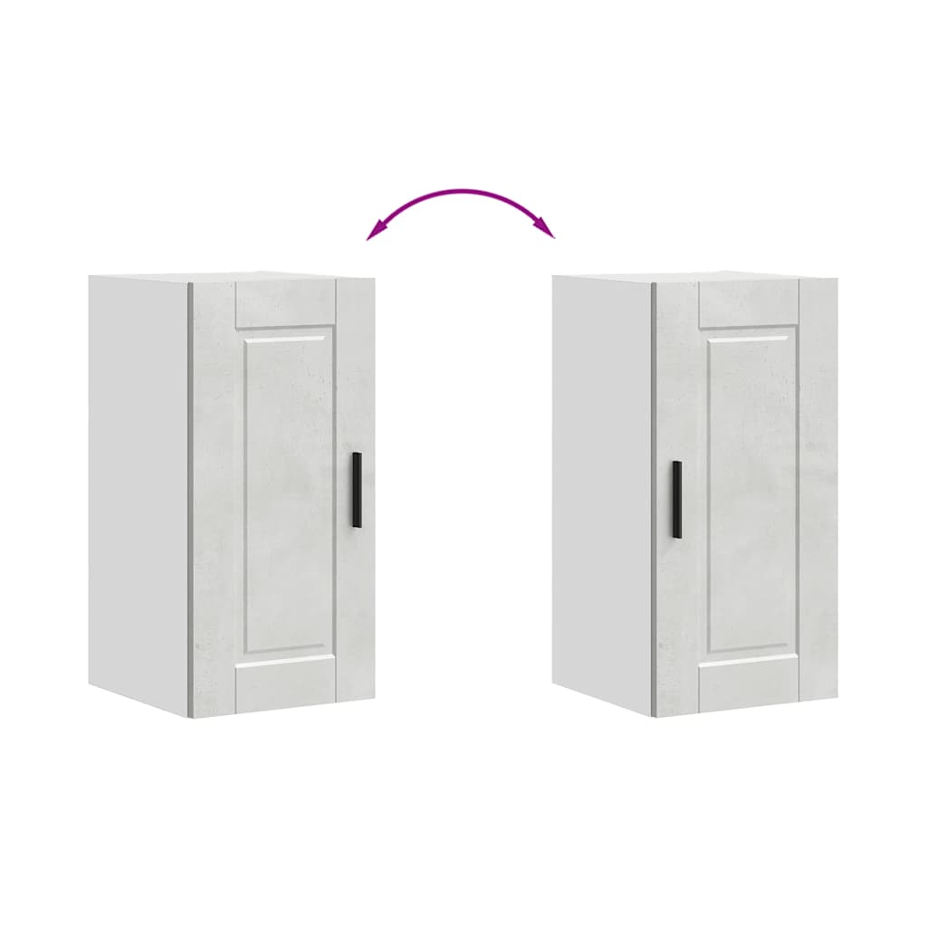 Kitchen Wall Cabinet Porto Concrete Grey Engineered Wood