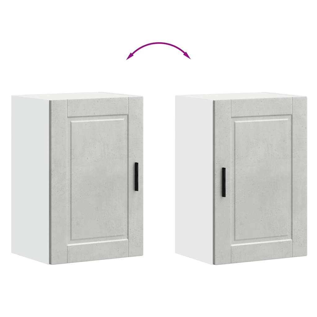 Kitchen Wall Cabinet Porto Concrete Grey Engineered Wood