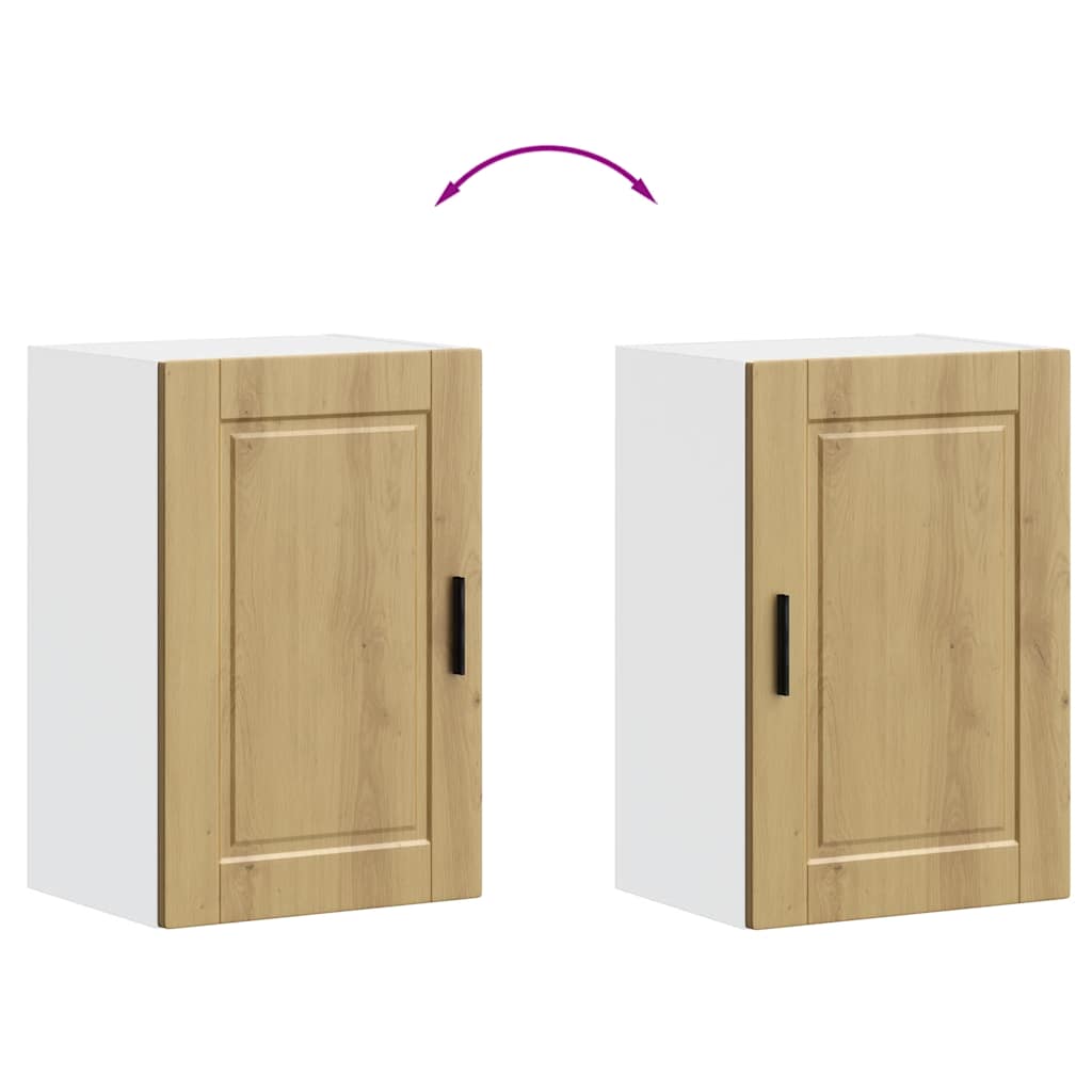 Kitchen Wall Cabinet Porto Artisan Oak Engineered Wood