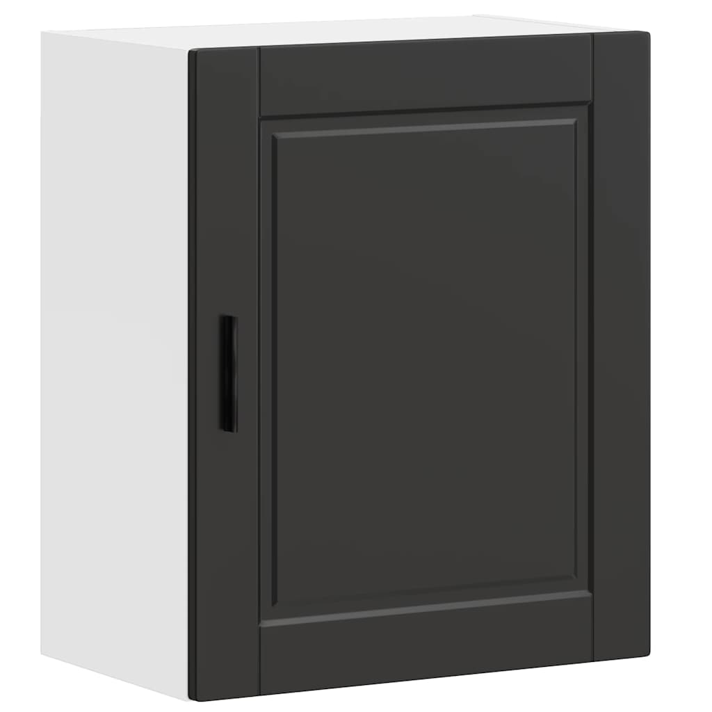 Kitchen Wall Cabinet Porto Black Engineered Wood