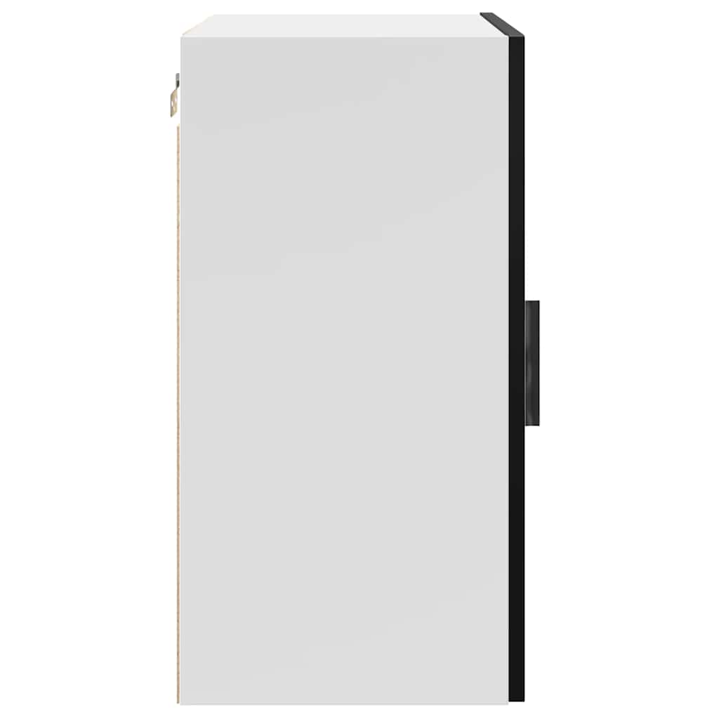 Kitchen Wall Cabinet Porto Black Engineered Wood