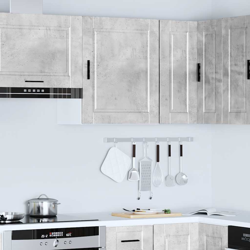 Kitchen Wall Cabinet Porto Concrete Grey Engineered Wood