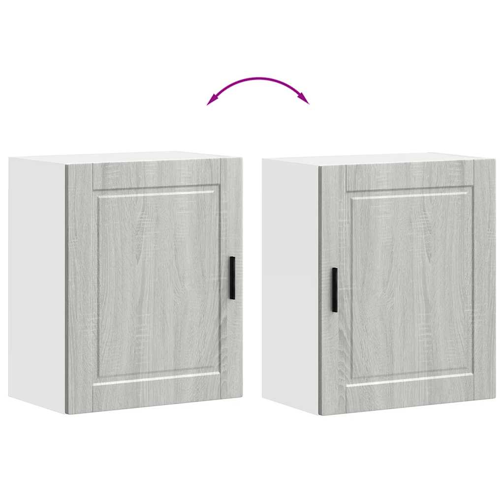 Kitchen Wall Cabinets 2 pcs Porto Grey Sonoma Engineered Wood