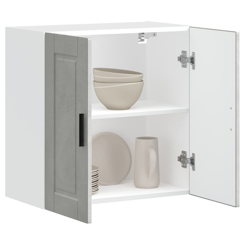 Kitchen Wall Cabinet Porto Concrete Grey Engineered Wood