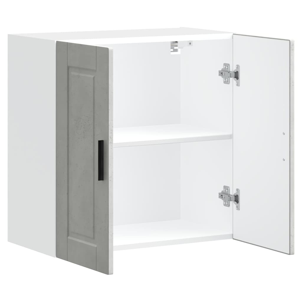 Kitchen Wall Cabinet Porto Concrete Grey Engineered Wood