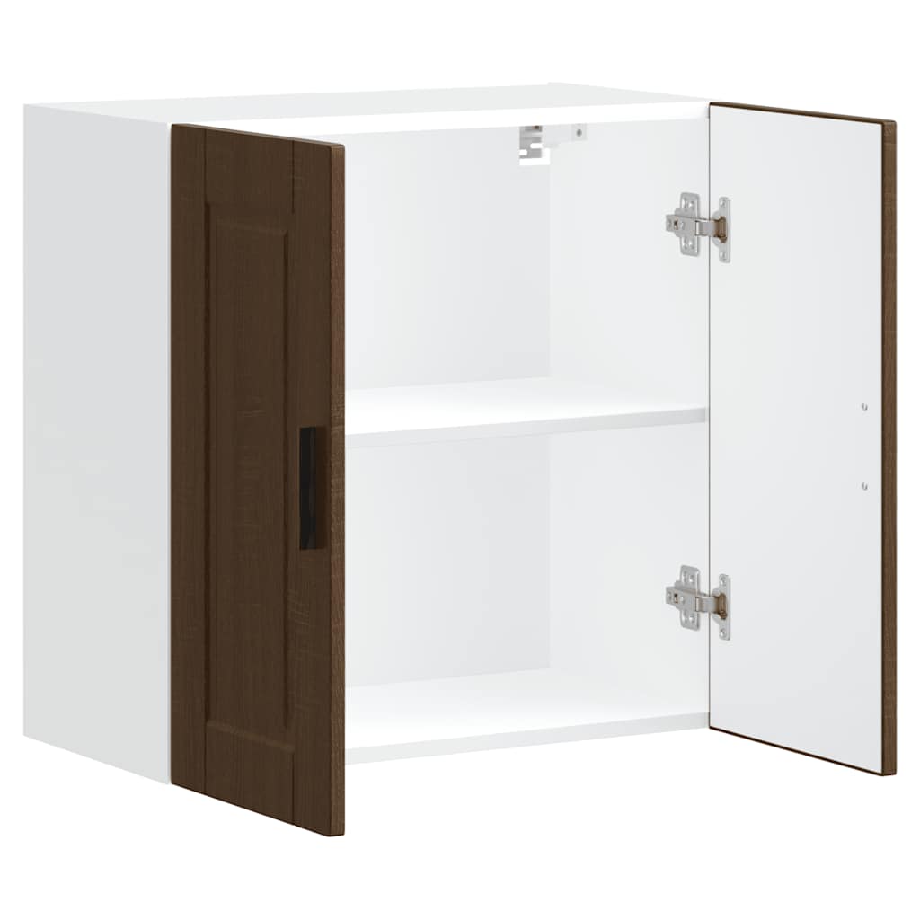 Kitchen Wall Cabinet Porto Brown Oak Engineered Wood