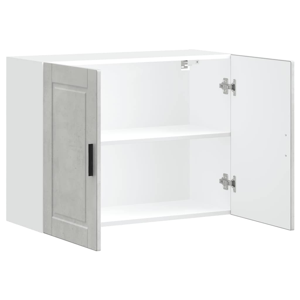 Kitchen Wall Cabinet Porto Concrete Grey Engineered Wood