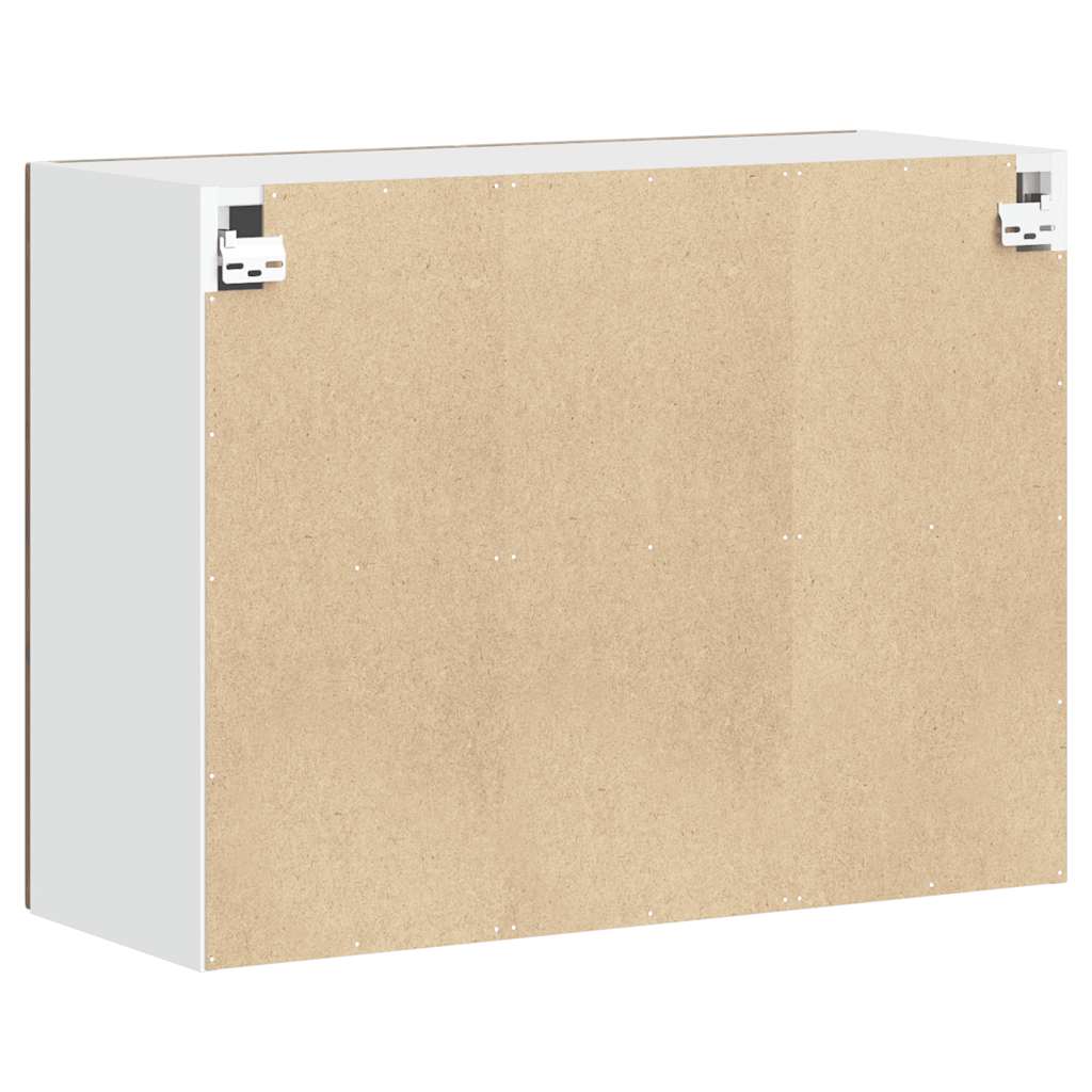 Kitchen Wall Cabinet Porto Smoked Oak Engineered Wood