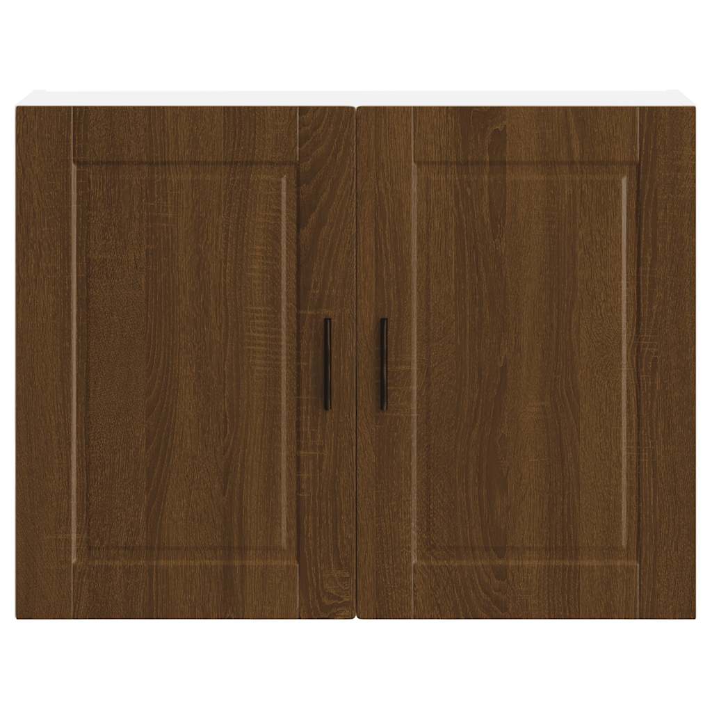 Kitchen Wall Cabinet Porto Brown Oak Engineered Wood