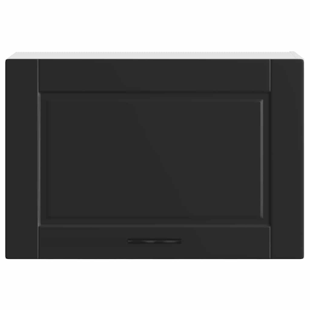 Kitchen Wall Cabinet Porto Black Engineered Wood