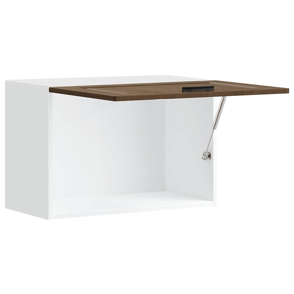 Kitchen Wall Cabinet Porto Brown Oak Engineered Wood