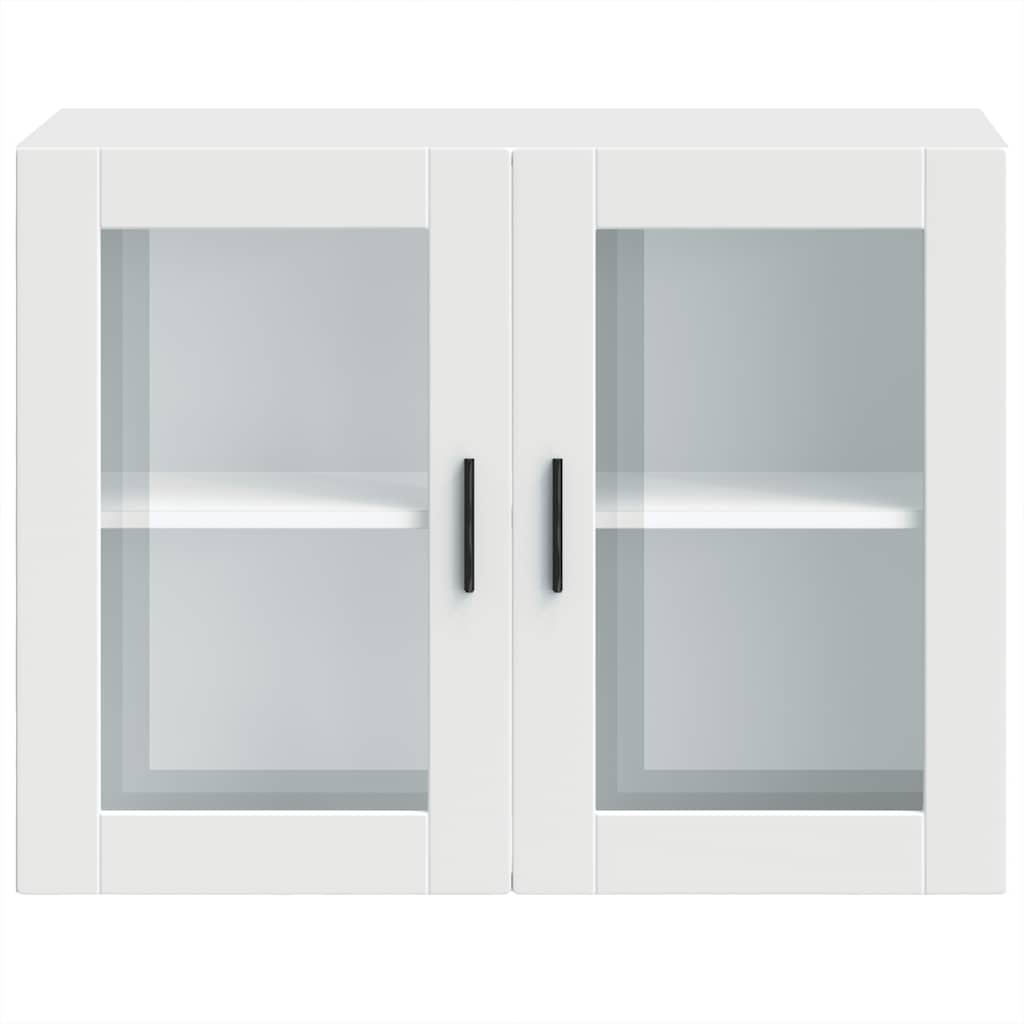 Kitchen Wall Cabinet with Glass Door Porto White