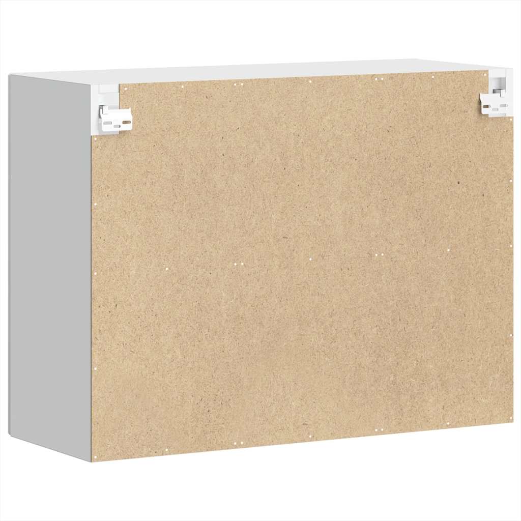 Kitchen Wall Cabinet with Glass Door Porto White