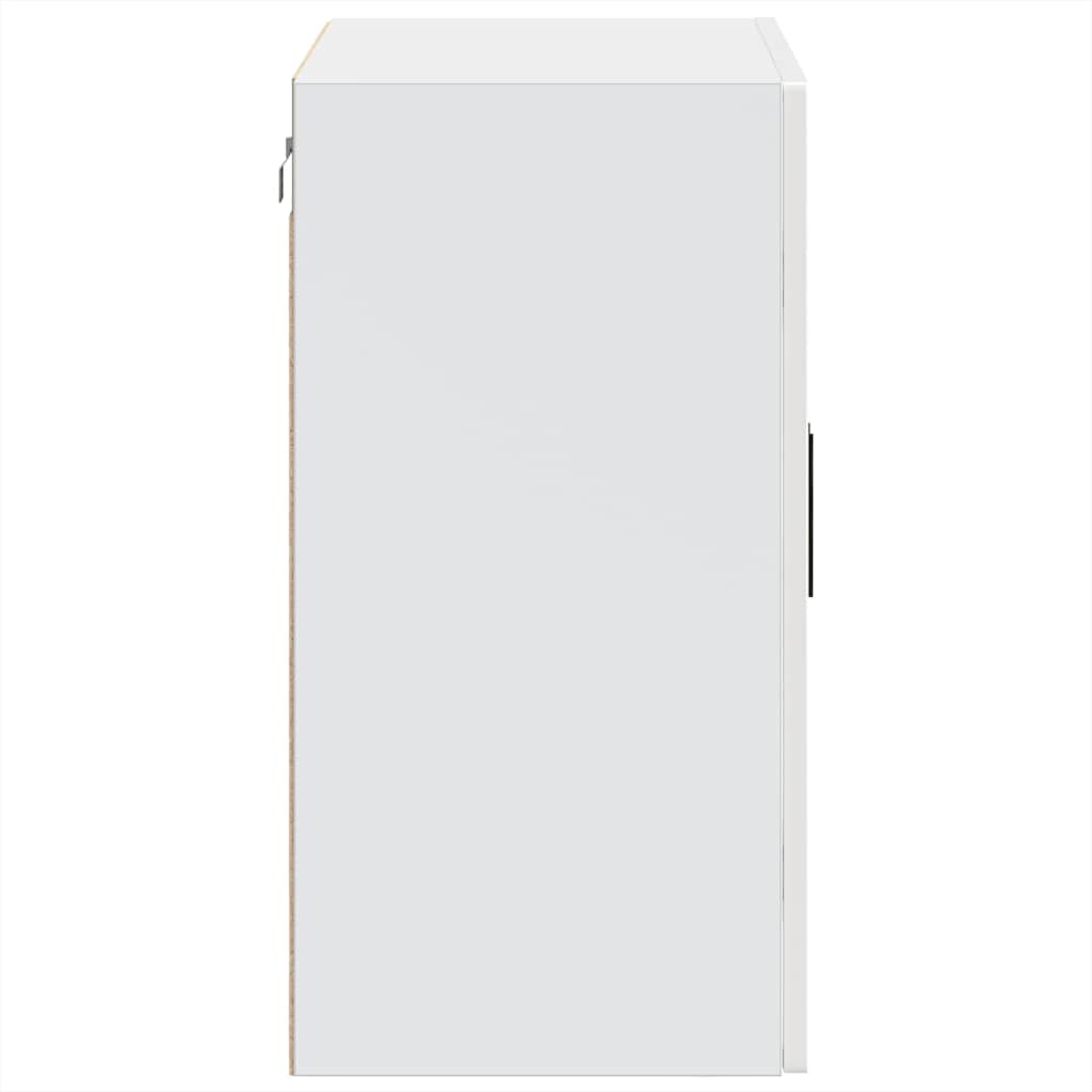 Kitchen Wall Cabinet with Glass Door Porto High Gloss White