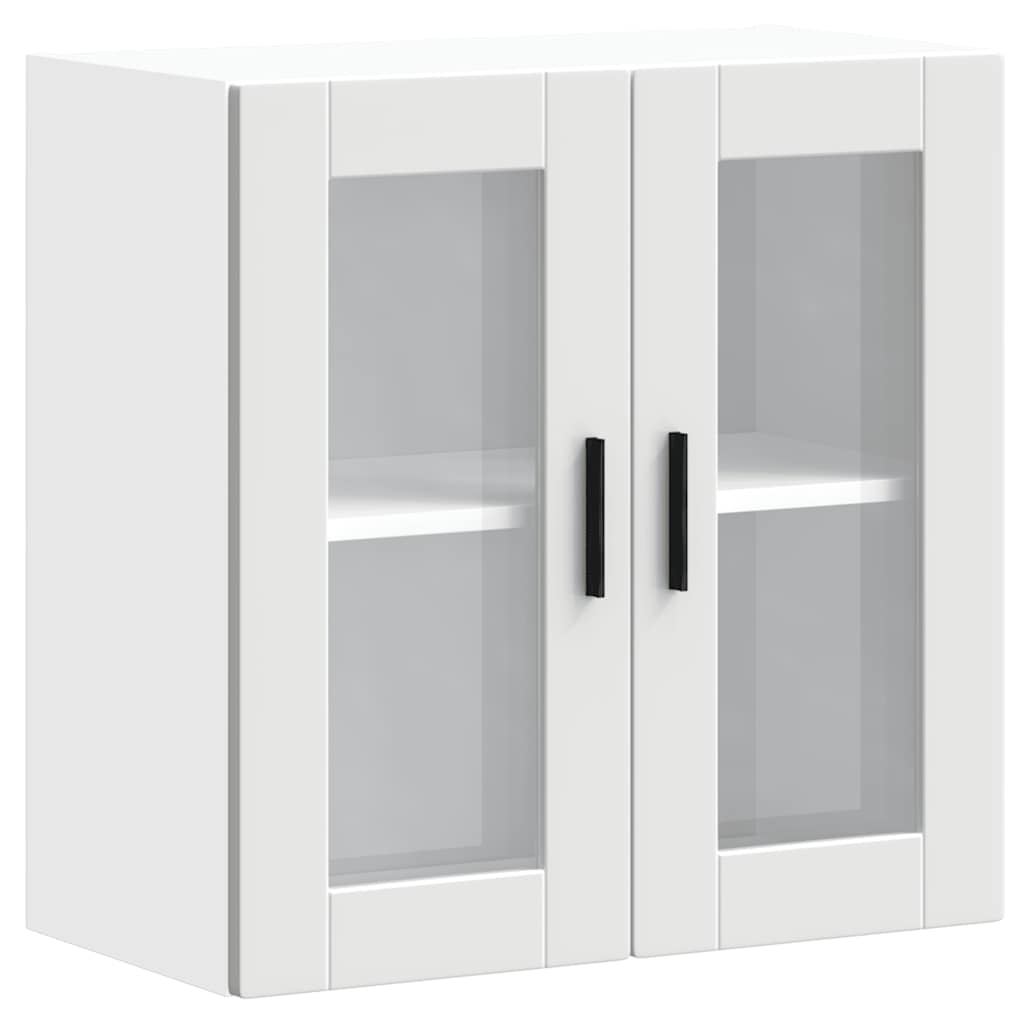 Kitchen Wall Cabinet with Glass Door Porto White