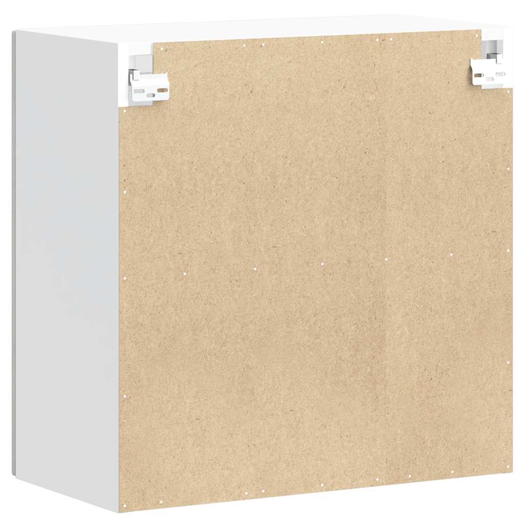 Kitchen Wall Cabinet with Glass Door Porto Concrete Grey