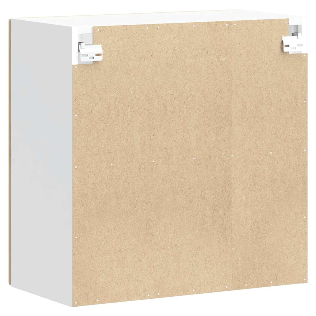 Kitchen Wall Cabinet with Glass Door Porto Artisan Oak