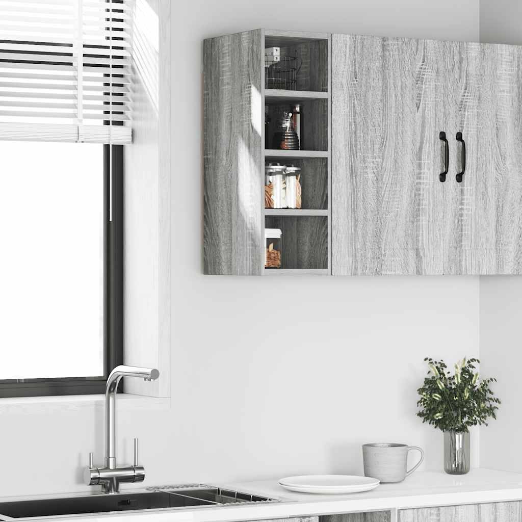 Hanging Cabinet Riga Grey Sonoma 20x29.5x60 cm Engineered Wood