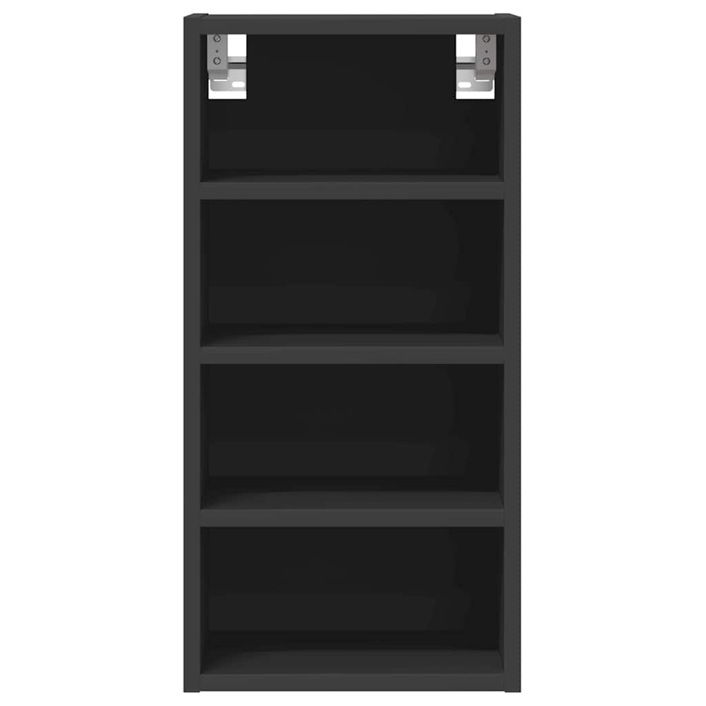 Hanging Cabinet Riga Black 30x29.5x60 cm Engineered Wood