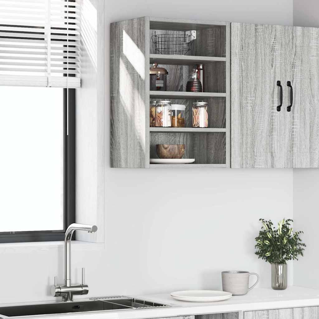 Hanging Cabinet Riga Grey Sonoma 40x29.5x60 cm Engineered Wood