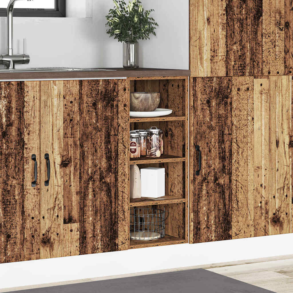 Bottom Cabinet Riga Old Wood 30x44.5x81.5 cm Engineered Wood