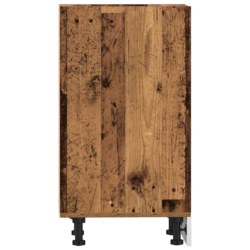 Bottom Cabinet Riga Old Wood 30x44.5x81.5 cm Engineered Wood