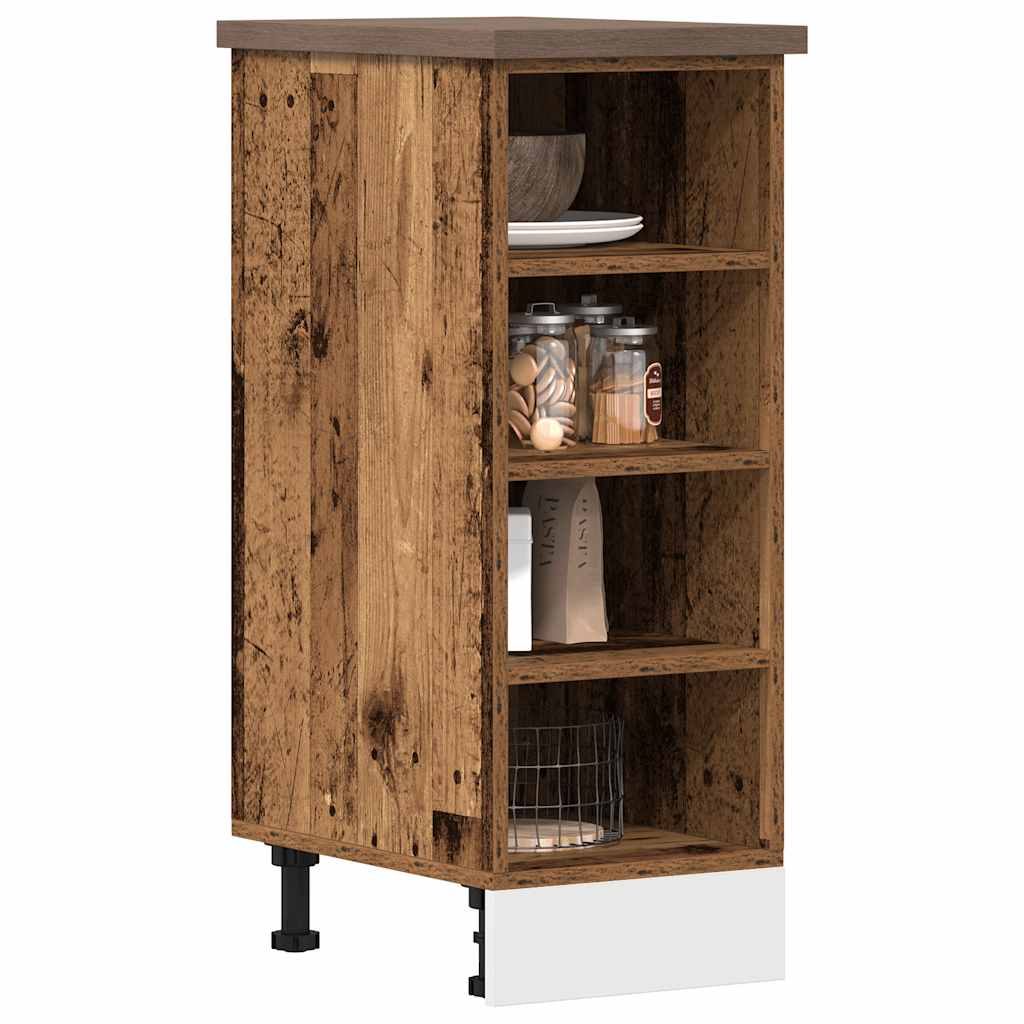 Bottom Cabinet Riga Old Wood 30x44.5x81.5 cm Engineered Wood