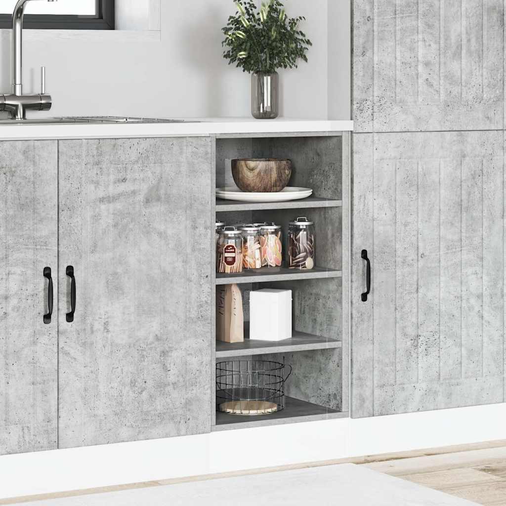 Bottom Cabinet Riga Concrete Grey 40x44.5x81.5 cm Engineered Wood