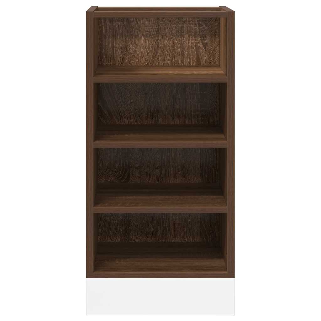 Bottom Cabinet Riga Brown Oak 40x44.5x81.5 cm Engineered Wood