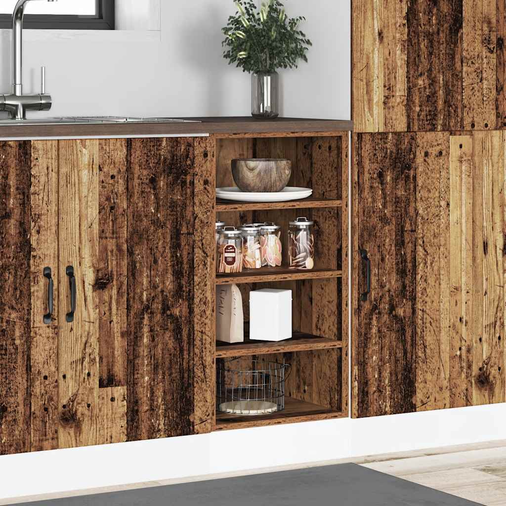 Bottom Cabinet Riga Old Wood 40x44.5x81.5 cm Engineered Wood