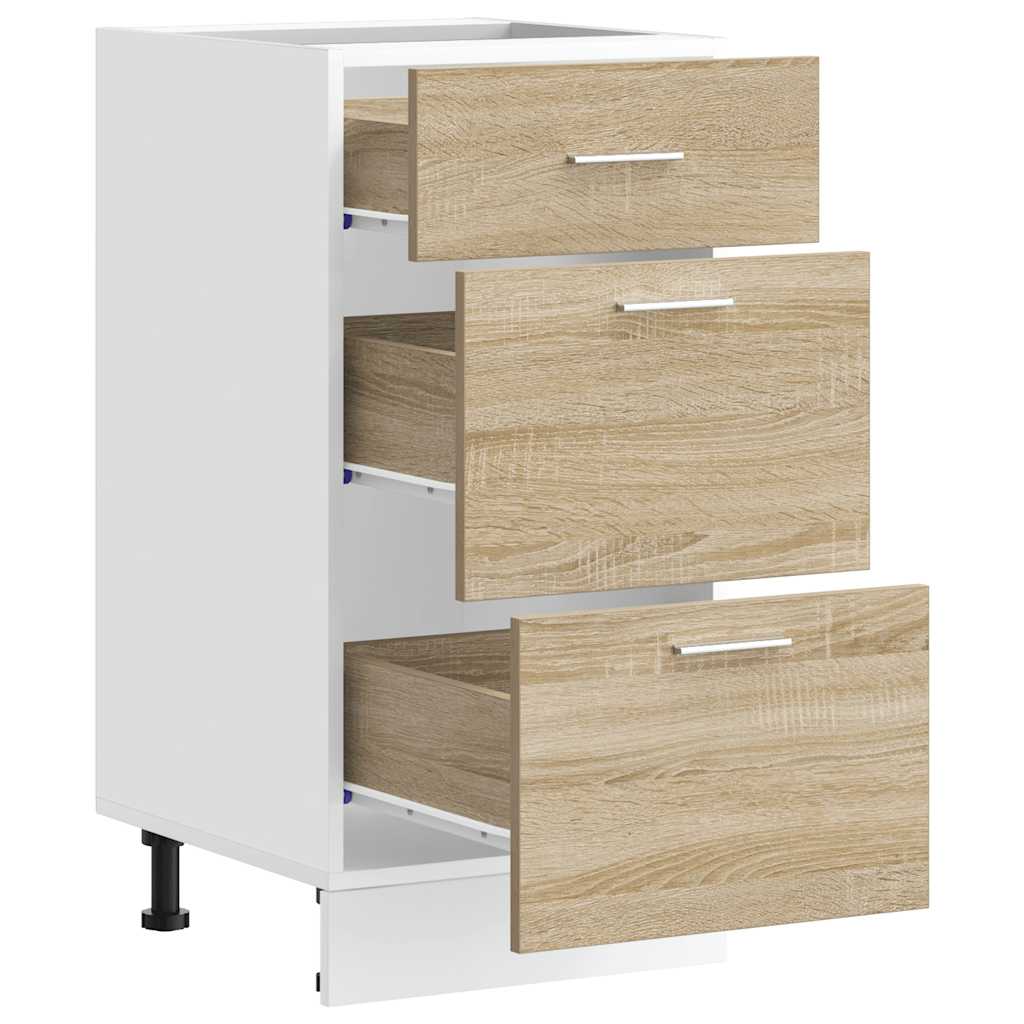 Bottom Cabinet Lyon Sonoma Oak 40x46x81.5 cm Engineered Wood