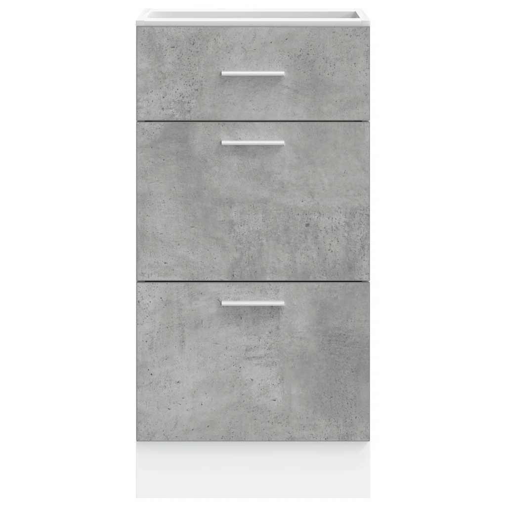 Bottom Cabinet Lyon Concrete Grey 40x46x81.5 cm Engineered Wood