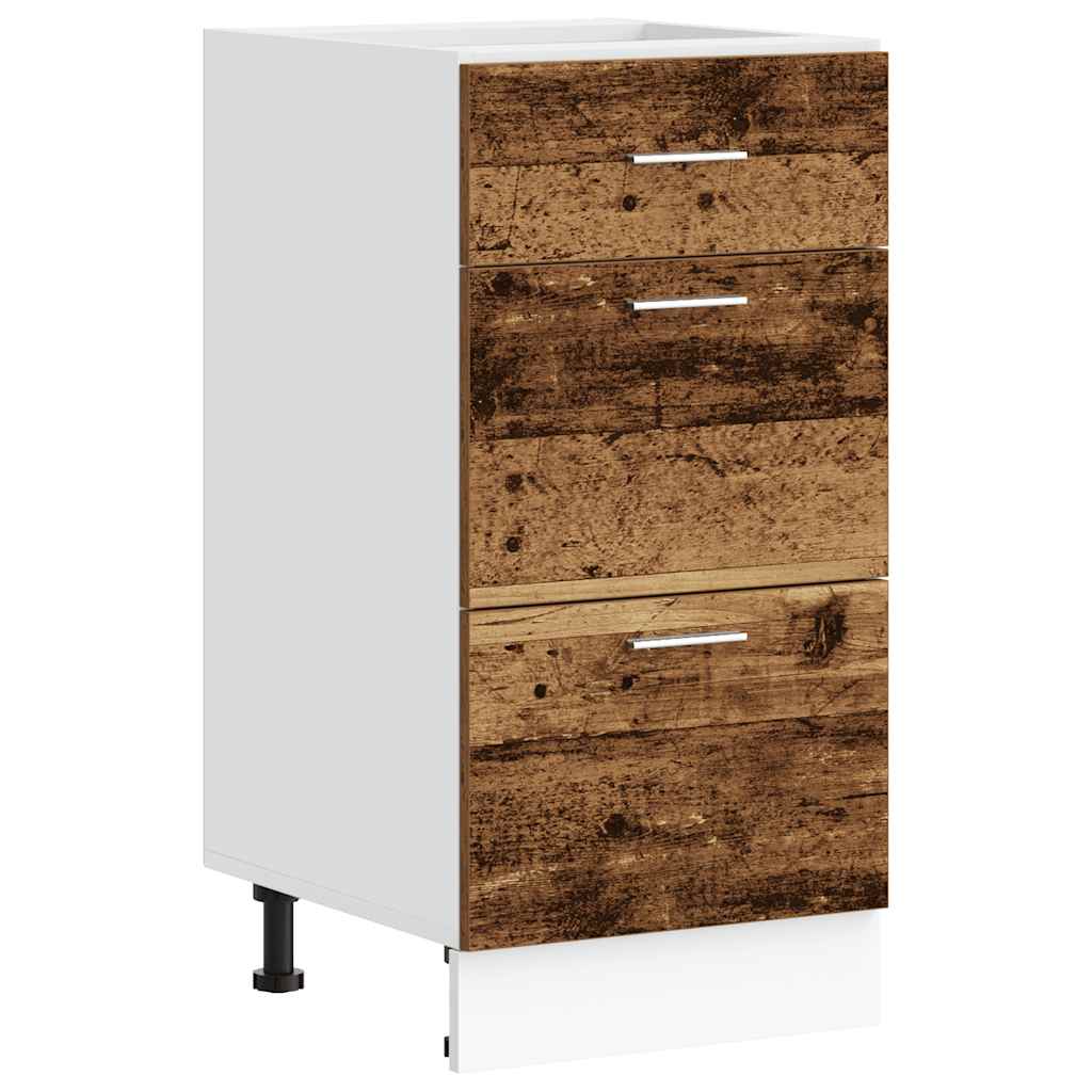 Bottom Cabinet Lyon Old Wood 40x46x81.5 cm Engineered Wood