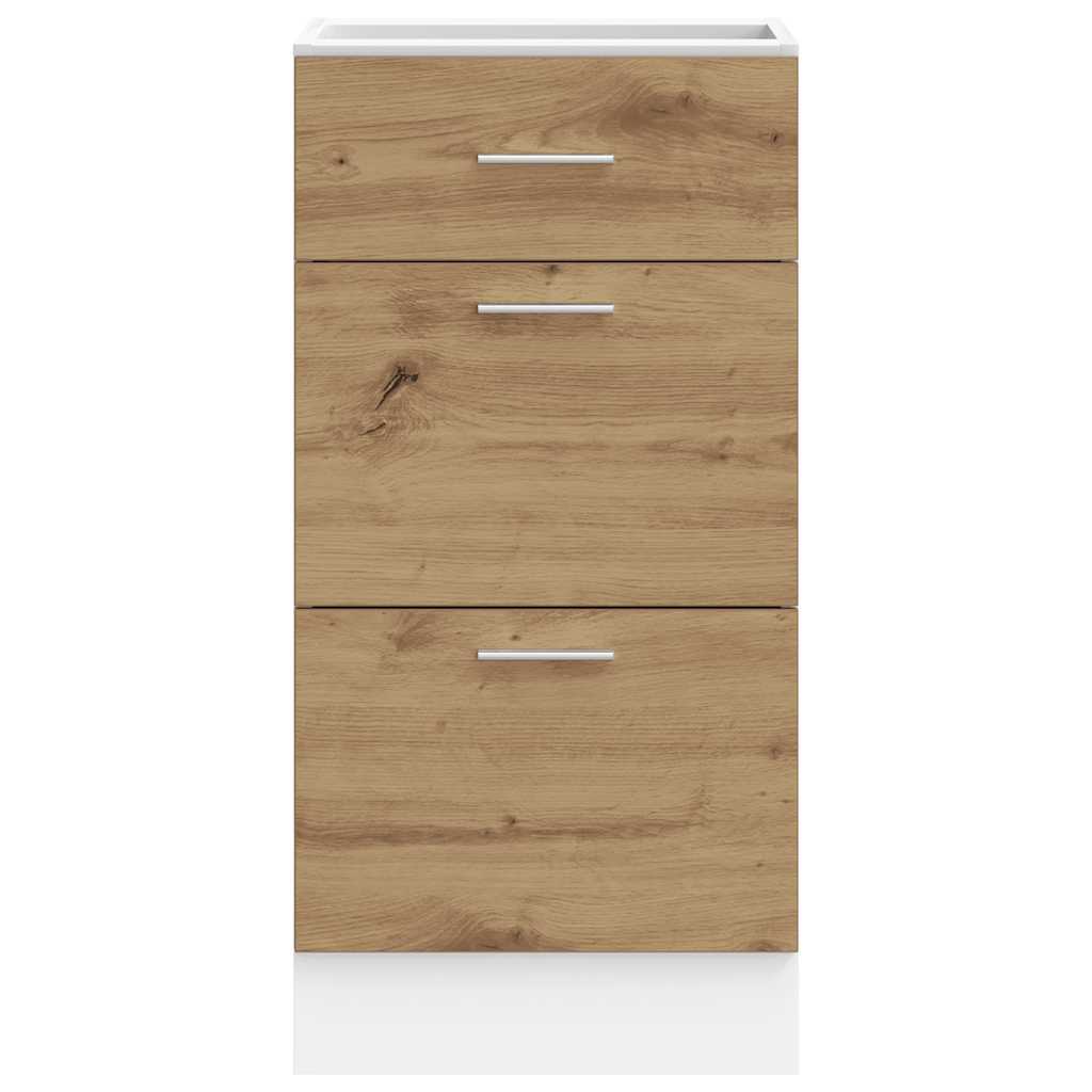 Bottom Cabinet Lyon Artisan Oak 40x46x81.5 cm Engineered Wood