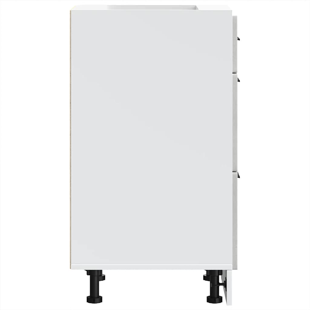 Kitchen Base Cabinet Porto Concrete Grey Engineered Wood