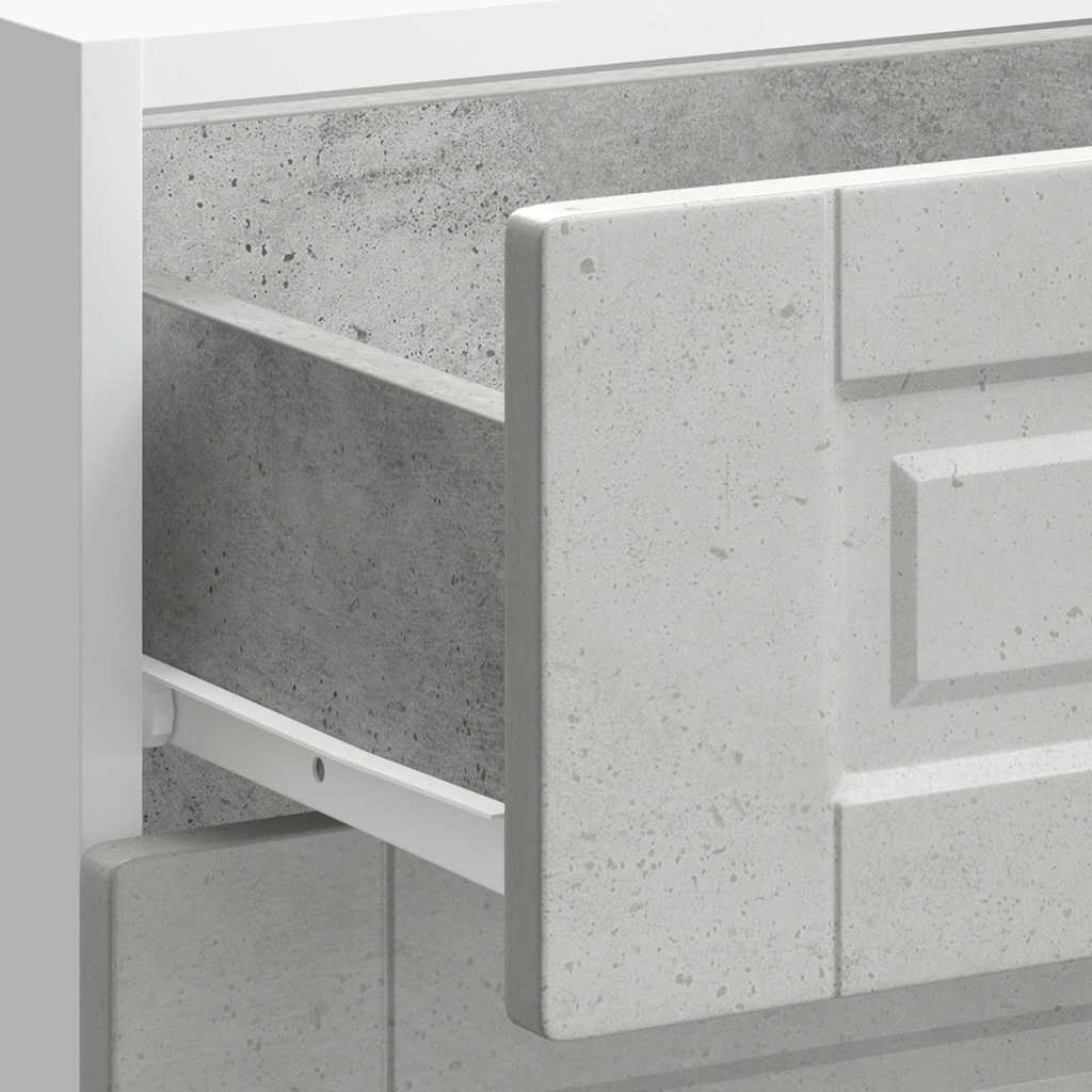 Kitchen Base Cabinet Porto Concrete Grey Engineered Wood