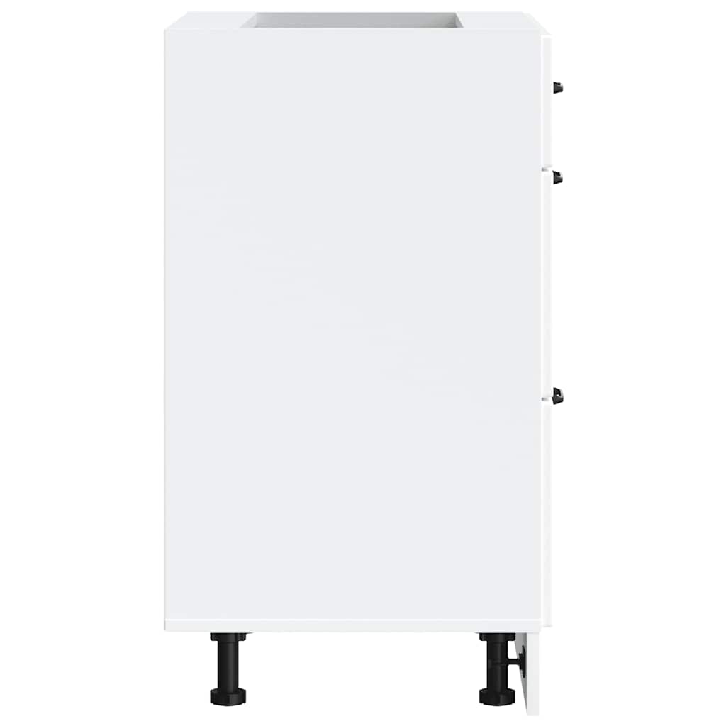 Kitchen Base Cabinet Lucca White Engineered Wood