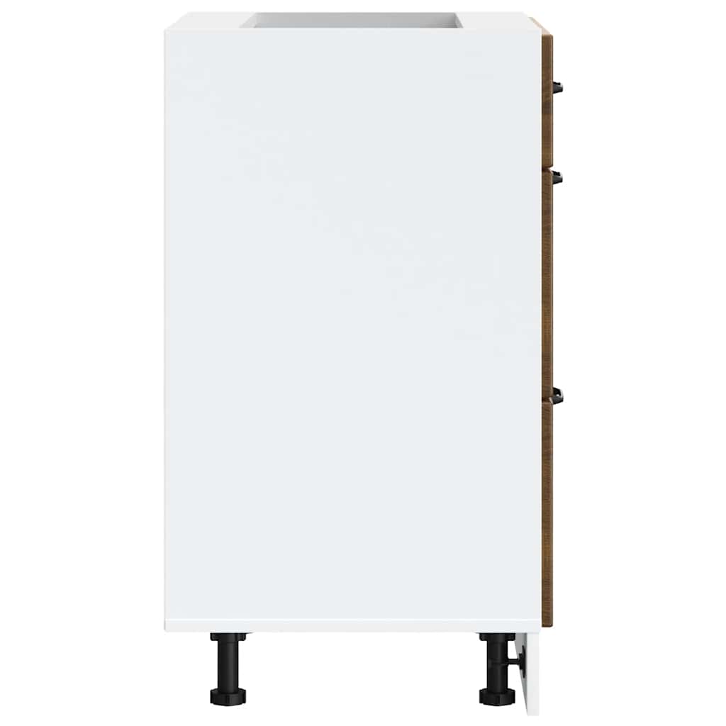 Kitchen Base Cabinet Kalmar Brown Oak Engineered Wood