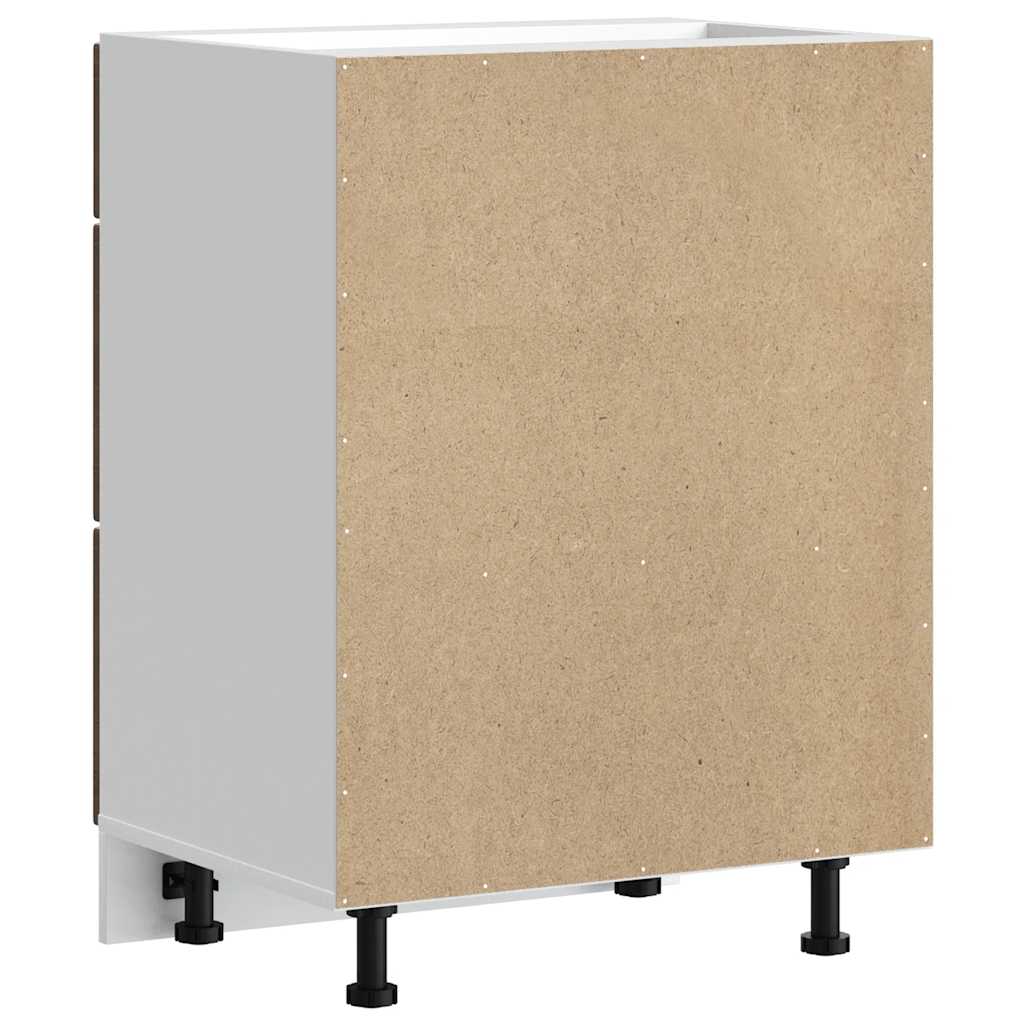 Kitchen Base Cabinet Kalmar Brown Oak Engineered Wood