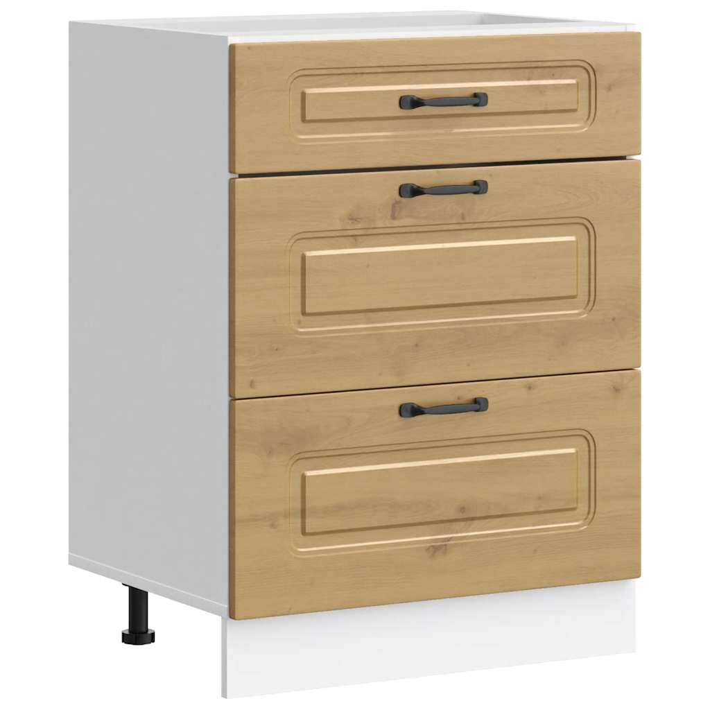 Kitchen Base Cabinet Kalmar Artisan Oak Engineered Wood