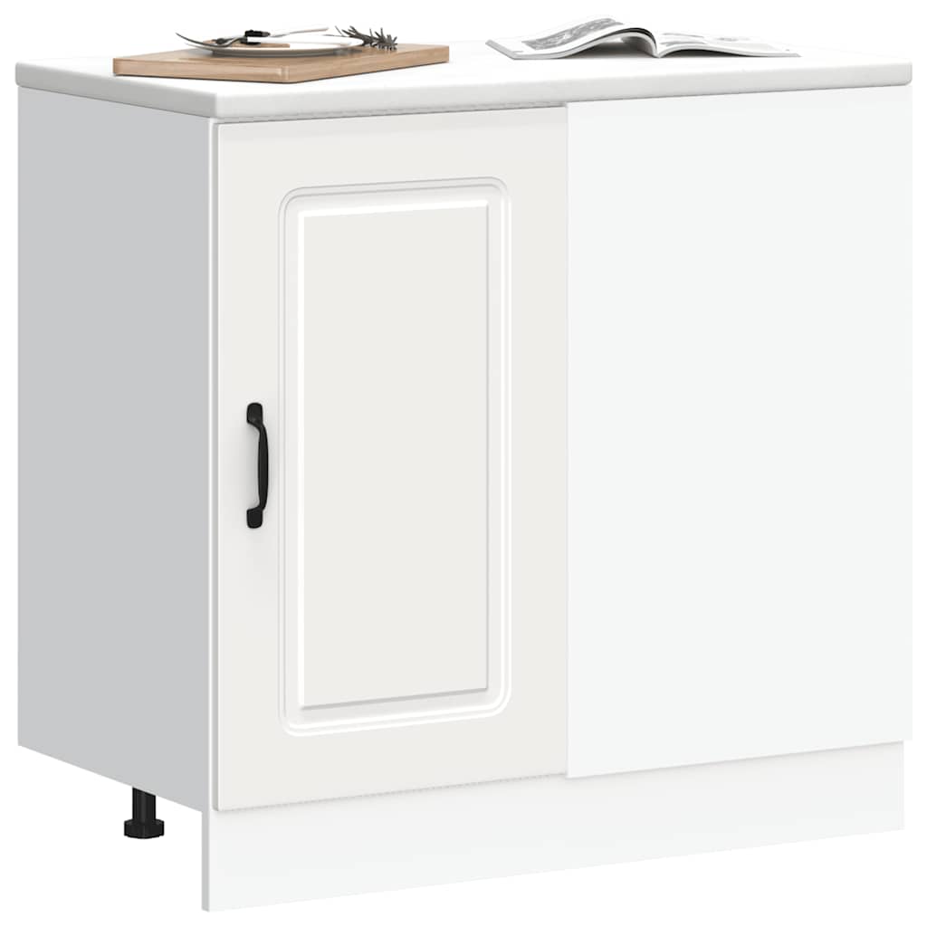 Kitchen Base Cabinet Kalmar White Engineered Wood