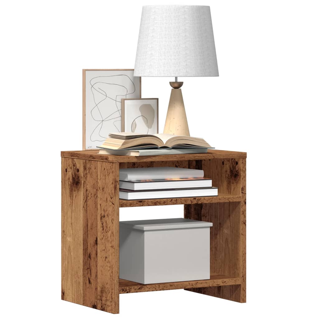 Bedside Cabinet Old Wood 40x30x40 cm Engineered Wood