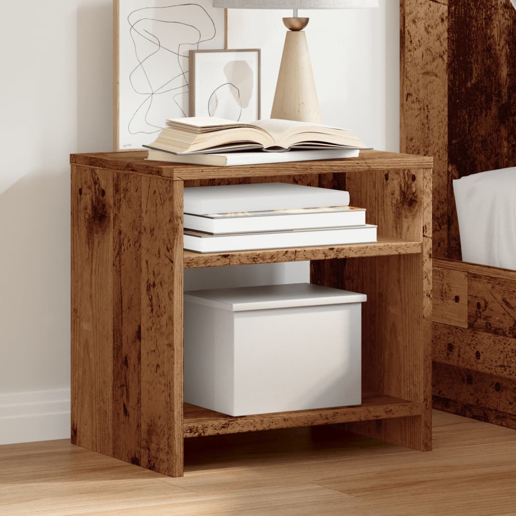 Bedside Cabinet Old Wood 40x30x40 cm Engineered Wood