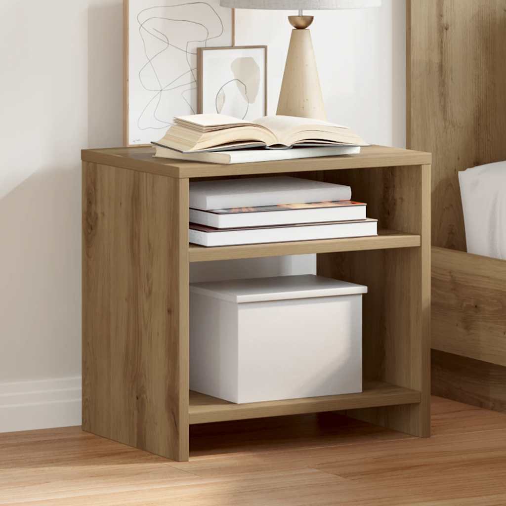 Bedside Cabinet Aritisian Oak 40x30x40 cm Engineered Wood