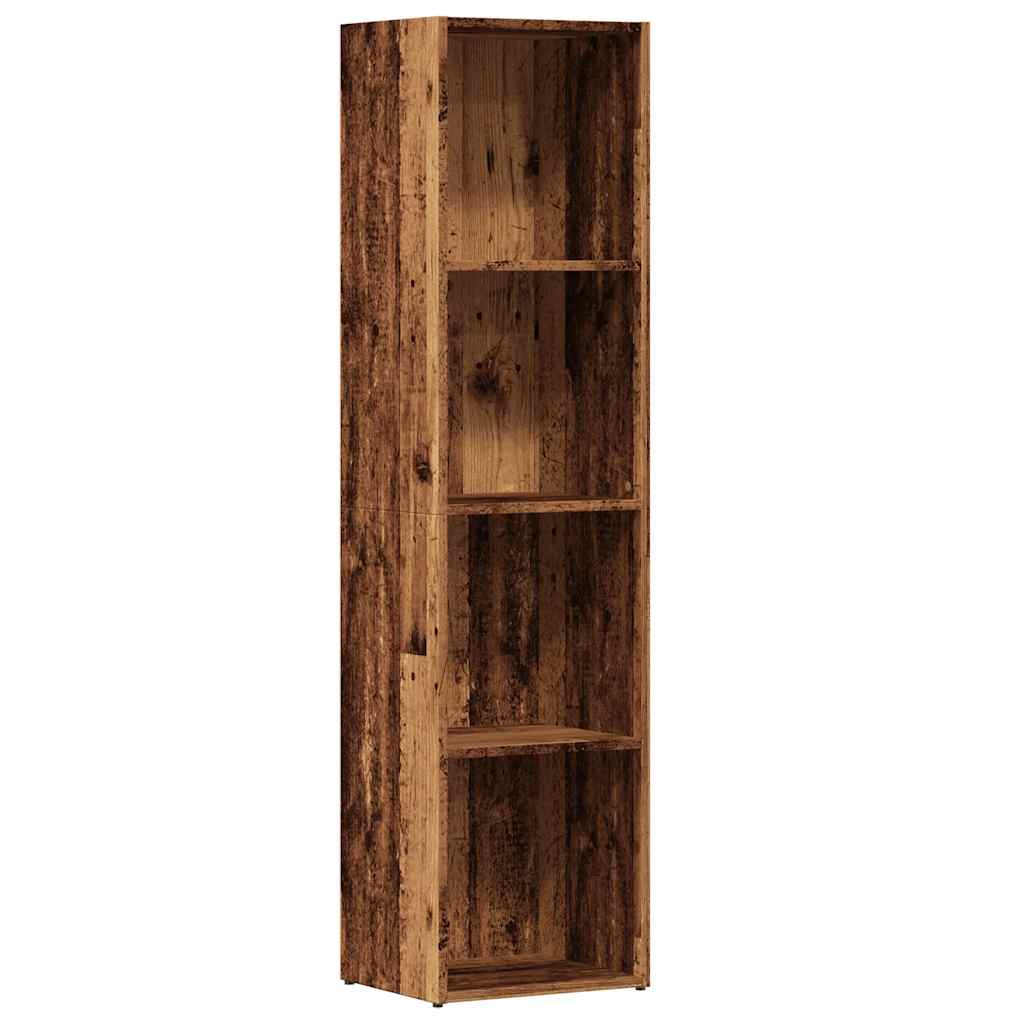 Book Cabinet Old Wood 36x30x143 cm Engineered Wood